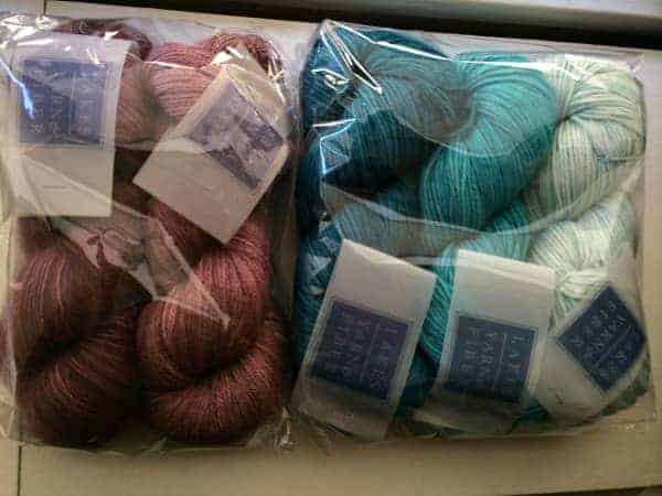 Two kits from Lakes Yarn and Fiber.