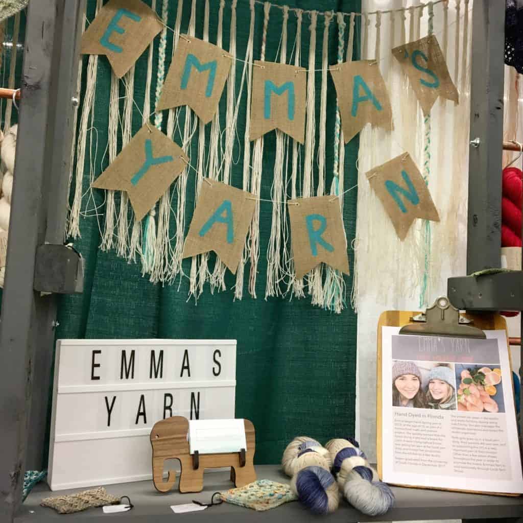 Emma's yarn booth