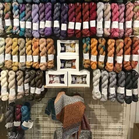 A wall of yarn.