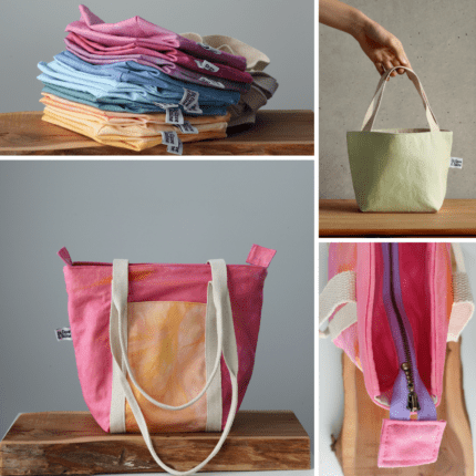An array of colourful bags.