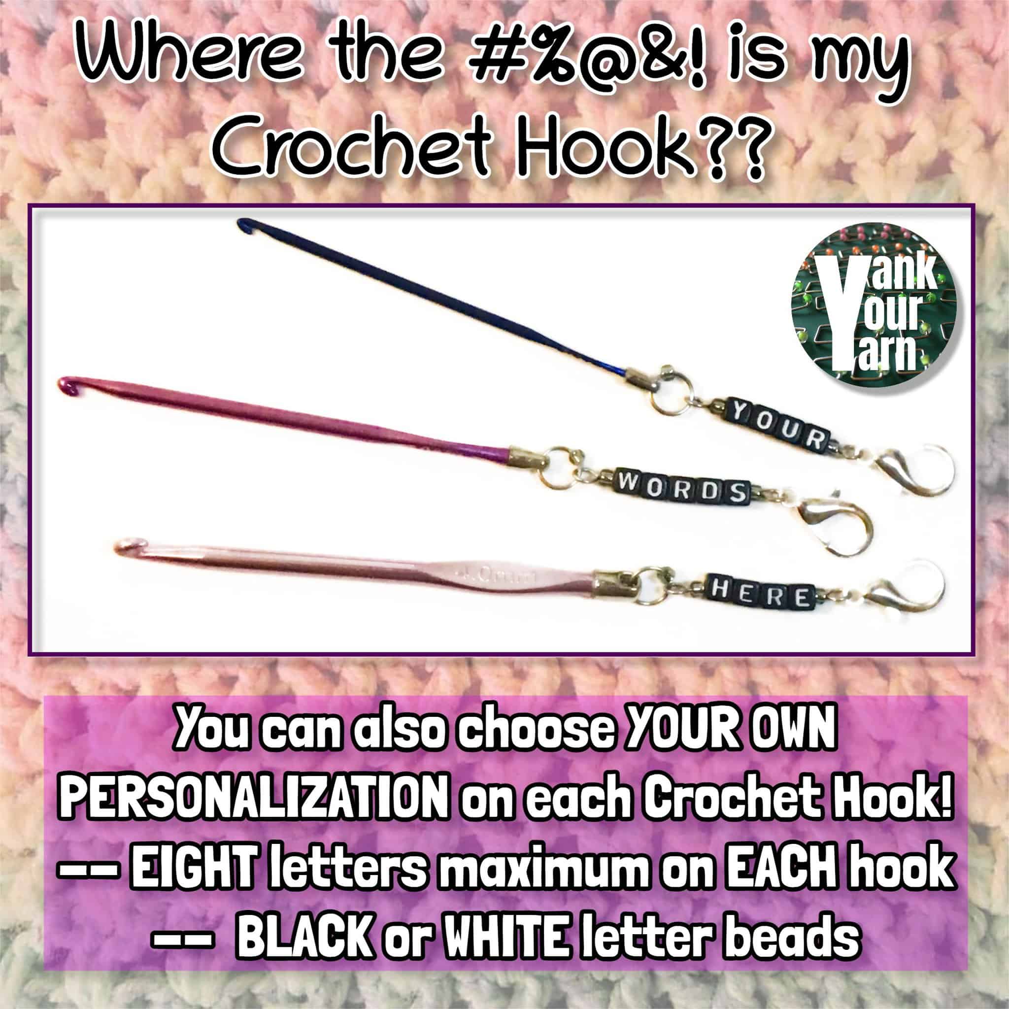 Where the #%@&! is my Crochet Hook?? -- Set of three Travel Crochet Hooks  - Indie Untangled