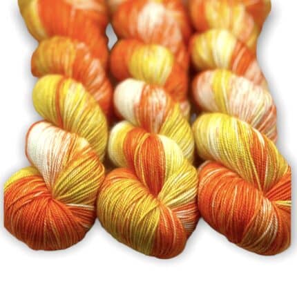Yellow and orange yarn.