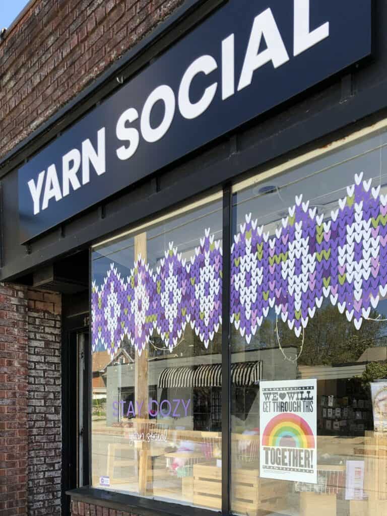 The exterior of Yarn Social.