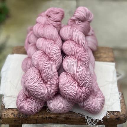 Pink yarn.