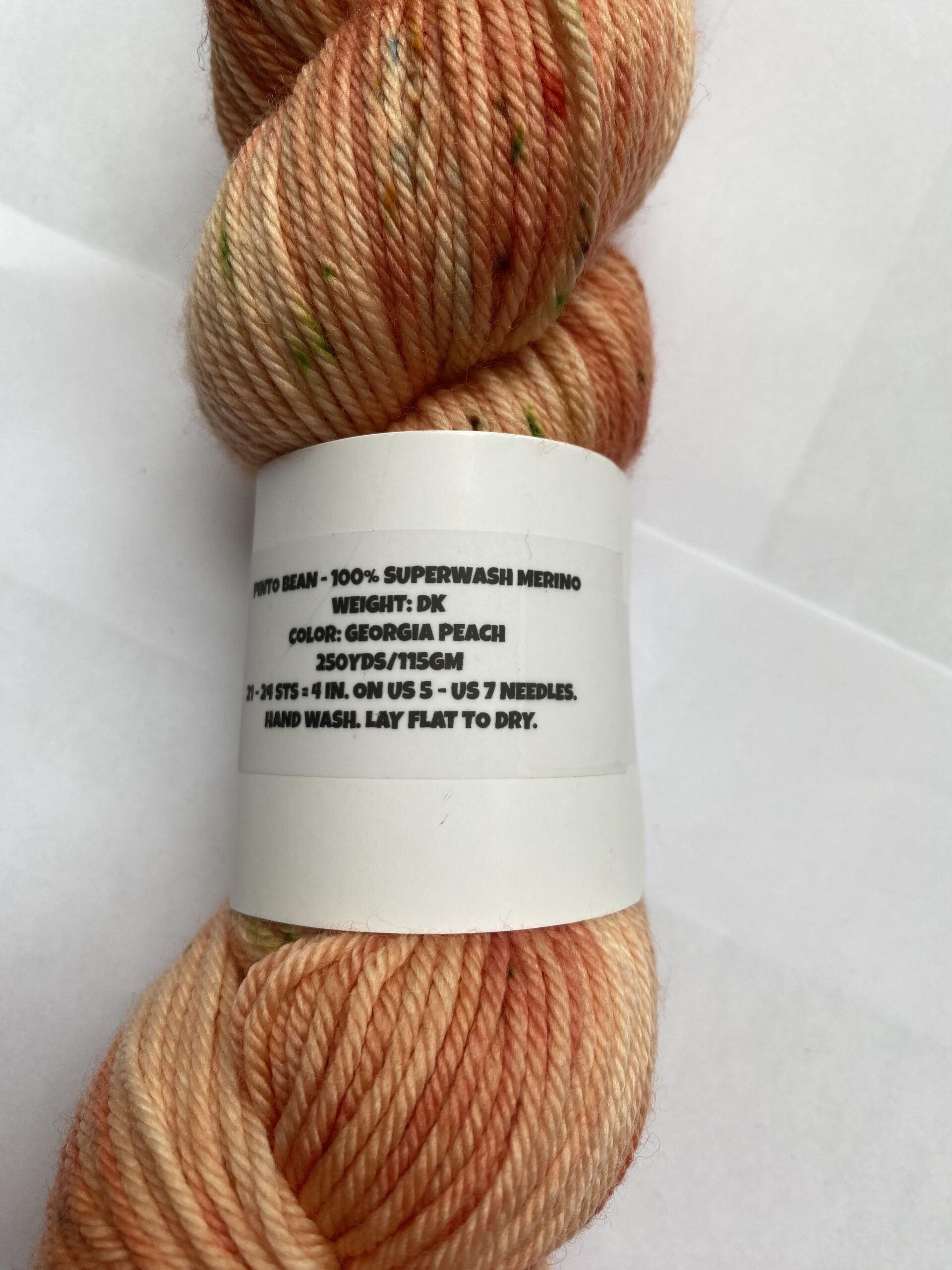 One skein Lola Bean Yarn Co. Pinto Bean Yarn Indie Untangled