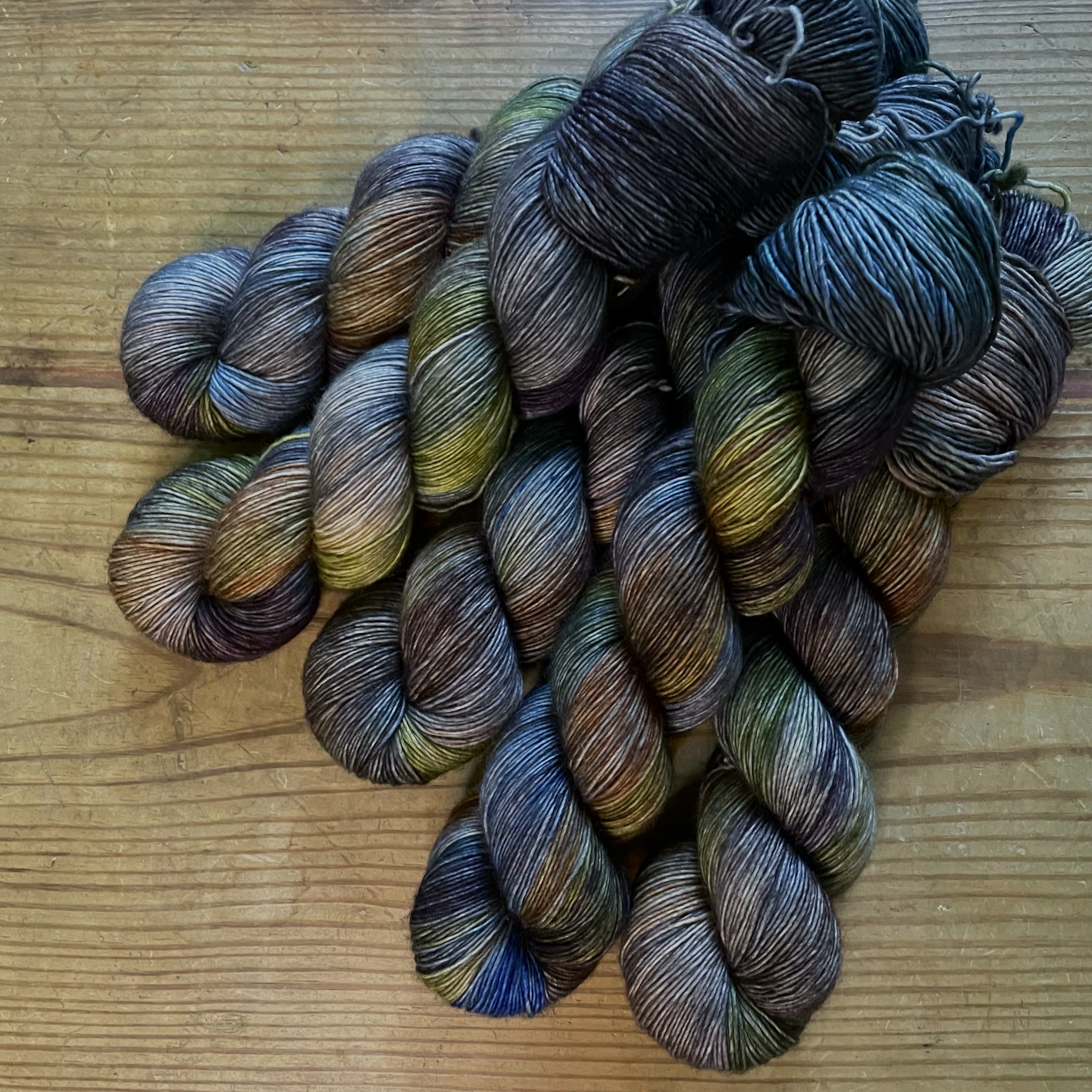 Misty Pines Hand-Dyed Sock Yarn Kit - Pattern
