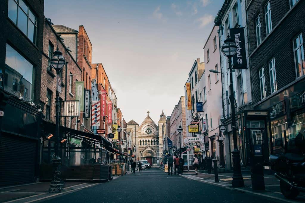 A street in Dublin.