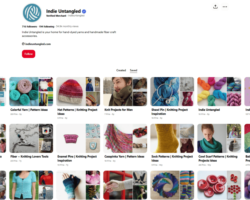 Indie Untangled Pinterest Boards