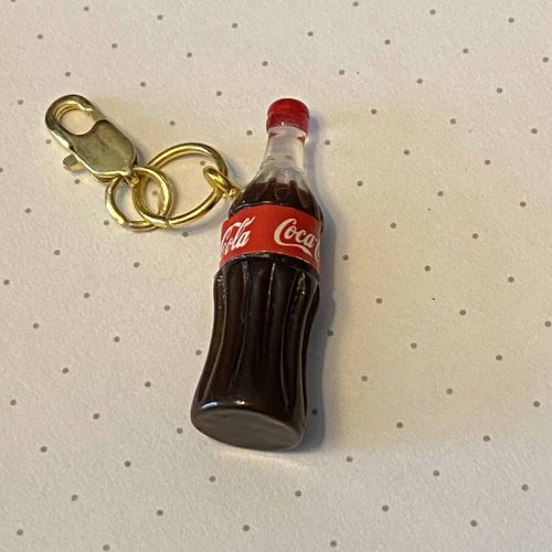Coca-Cola stitch marker.