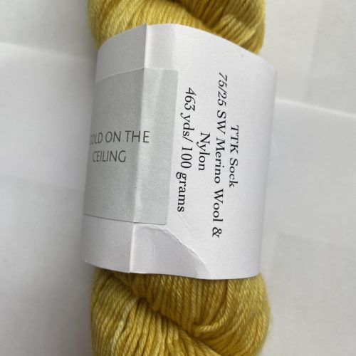 One skein of yellow yarn.