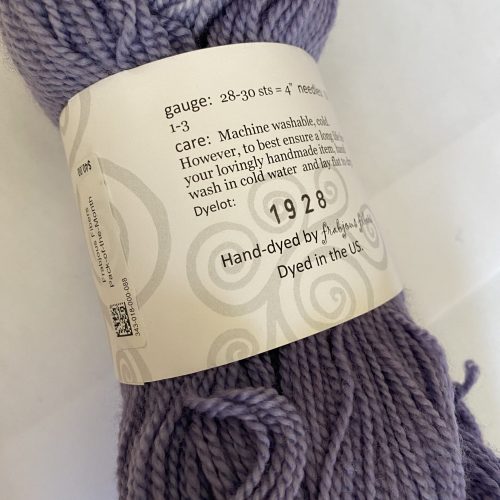 One skein gradient purple yarn.