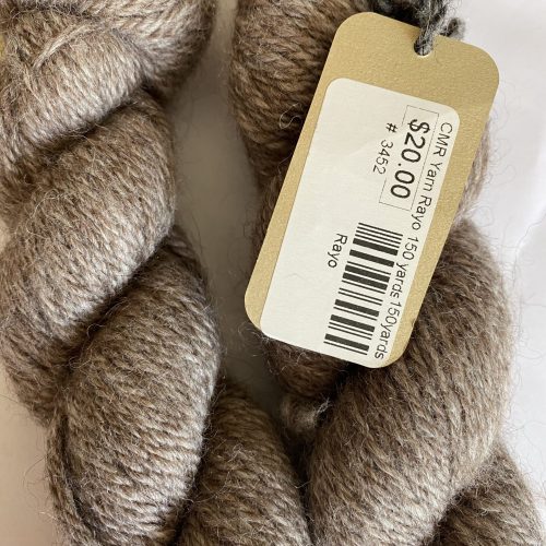 2 skeins of brown yarn.